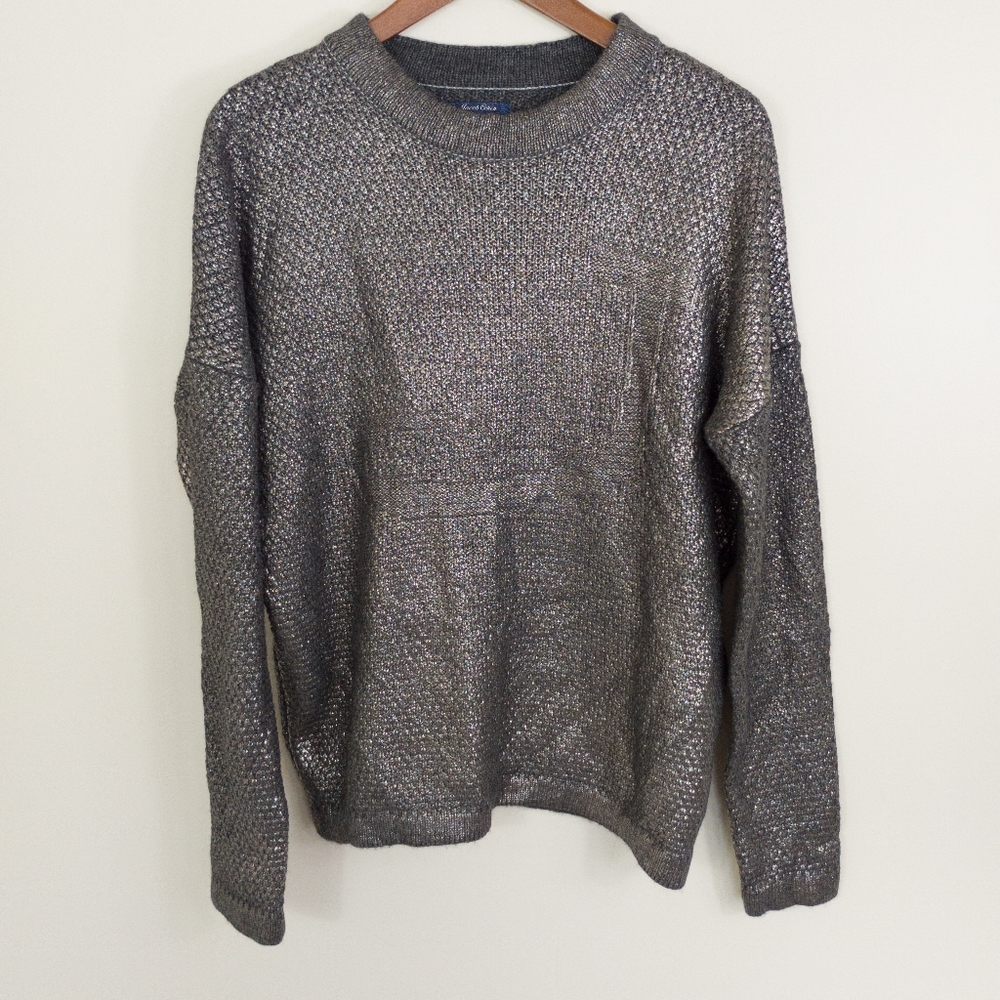 Jacob Cohen Alpaca Blend Crew Neck Sweater Gray Size Small